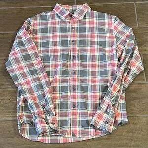 UNTUCKit Men's Shirt Plaid Multicolor Medium Slim Fit